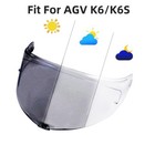 Photochromic Visor Shield Fit For Agv K6 K6s Motorcycle Helmet Windshield Lens