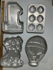 A Lot Of Four Vintage Wilton Figure Cake Pans Large