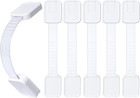 6pcs Kids Cabinet Locks Childproof Toddler Baby Proof Drawer Door Safety Latches