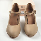 Bloch Cabaret Character Shoes Size 6 Shoe Tan Leather 2 5  Heel Dance Shoes
