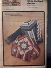 Strip Quilted Jacket Pattern 1007 Sizes 6-18 Vintage That Patchwork Place