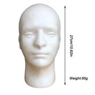 Lightweight Male Foam Mannequin Head Wig Display Stand For Diy Painting Hat Scar