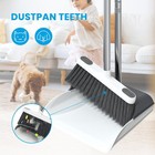 Stand Up Dustpan And Broom Set 50    Long Handle Broom With Dust Pan  20   Angled
