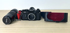 Vintage Canon F-1 35mm Slr Film Camera   Fd 100-200mm F 5 6 Zoom Lens   Strap