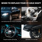 Cv Half Shaft Axle For 2005-07 Toyota Highlander Fwd Front Driver And Passenger