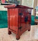 Antique Chinese Red Lacquer Cabinet