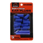 Walker s Foam Ear Plugs Blue 7 Pairs W case Soft Comfortable Hearing Protection