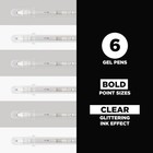 Sakura Gelly Roll Stardust Clear 1 Count  pack Of 6   6-pc 