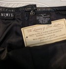 Mixit Black Leather Pencil Skirt Womens Size 14 Knee Length Lined Zip