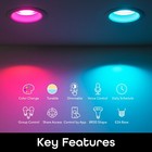 Geeni Br30 Led Smart Light Bulb  Tunable And Dimmable Rgb Wifi Bulb  4 Pack