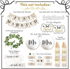 33 Pc Just Married Car Decorations     Wedding Reception   Ceremony Decor     Banner