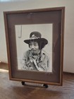 Jimi Hendrix Photograph Framed 8   10  Black   White Glossy By David Sygall 1968