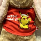 Build A Bear Bunny Rabbit With Pikachu Shirt Happy Holidays Soft Plush