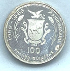 Martin Luther King 1968 Guinee 100 Francs Silver Proof Commemorative Coin