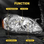 Headlight Assembly Black Headlights Compatible With Journey 2009-2020