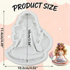 Mermaid Polymer Clay Molds Mermaid Silicone Mold For Diy Crafts Epoxy Resin Cast