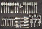 1847 Rogers Bros Ancestral Service For 8 Al Silverplate Flatware Set 43 Pcs