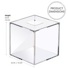 Clear Acrylic Square Facial Tissue Box Holder  Modern Tissue Dispenser  Decor   