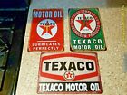 Vintage Texaco Sign Texaco Gas Station Sign Texaco Motor Oil Metal Sign Red Art