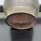 Large Antique Solid Brass Pot Planter Dove Tail Great Patina