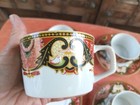 Set Of 4 Vtg Mid Century Georges Briard Imperial Imari Coffee Tea Cups   Saucers