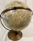 Vintage Replogle Globe 12  World Classic Series Rotating Raised Relief