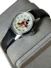 Vintage Disney Bradley Mickey Mouse Mechanical Wind Up Watch 25mm Working 
