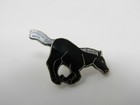 Black Horse Running Pin Vintage Collectible