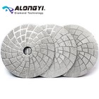 3pcs 5 Inch Diamond Polishing Pad Vacuum Brazing Sanding Disc Dry Wet Use