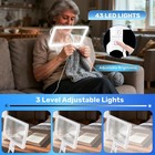 5x Neck Magnifying Glass With Light  Magnifier With Light Hands Free  Full Book