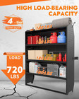 Steel Van Shelving 3 Adjustable Shelves 32 w X 43 h X 13 d Screw Assembly