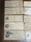 Lot Of 33 Antique Bank Checks Receipts Connecticut Illustrated Vignettes