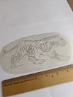 Vintage Acetate Tattoo Stencil 60 s-70 s Tiger 7 