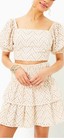 Lilly Pulitzer Yara Eyelet Set Sand Bar Mermaid Tail Metallic Size 10 Nwt