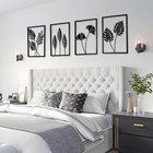 Minimalist Black Metal Wall Decor - 4 Piece Abstract Line Art For Home  Living R