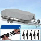 17 18 19 20ft 21 22 23 24ft Heavy Duty Pontoon Boat Cover Waterproof Blue Grey