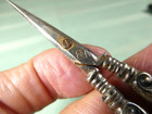 Antique Ornate Small Scissors Marked B Made In Germany