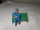 Vintage Barclay Manoil Man On Park Bench Blue Suit Made In Usa 41 1