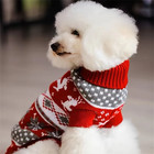 Christmas Style Pet Sweater For Dogs And Cats New Knitted Wool Sweater For Bicho