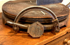 Antique 1905 Computing Cheese Cutter Co  General Store Cheese Wheel Cutter  sh 