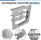 Ipower 12-20 Inch Damper Square Automatic Gravity Shutter Louver Vent Silver