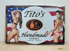 Titos Vodka Metal Tin Sign Mancave Garage Bar Pub Decor Vodka Sign 8x12 In 