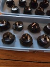 Vintage Brother Sewing Machine Set 18 Top Hat Cams In Blue Case Made In Japan