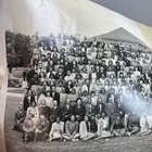 1946 Hbcu Wilberforce University Faculty   Student Panoramic Photo 43 5    X 10   