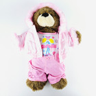 Build A Bear Girls Ski Team Bearemy Top Pants Coat Clothes Outfit   Teddy Lot