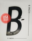 6 Inch House Numbers - Address-street Numbers Etc -black Letter A-b-c-d-e-f-g