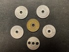 One Vintage Consumer s Tax Check Oklahoma 5 Token Coin And Four Consumer s Tax