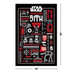 Star Wars - Movie Poster  dark Side Iconographic   Pictograms   24  X 36  