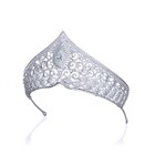 Luxury All Cz Cubic Zirconia Classical Queen Wedding Party Princess Tiara Crown