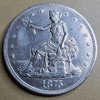 1875 Cc  1 Silver Trade Dollar Carson City Xf Extremely Fine Details Polished